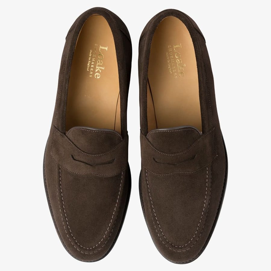 Loake Imperial loafer - Donkerbruin suède