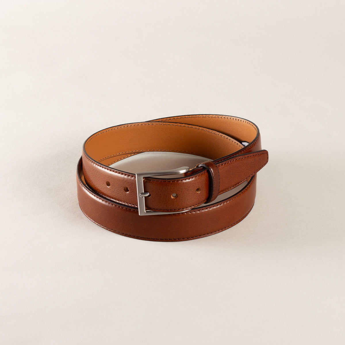 Profuomo Kalfsleren riem cognac