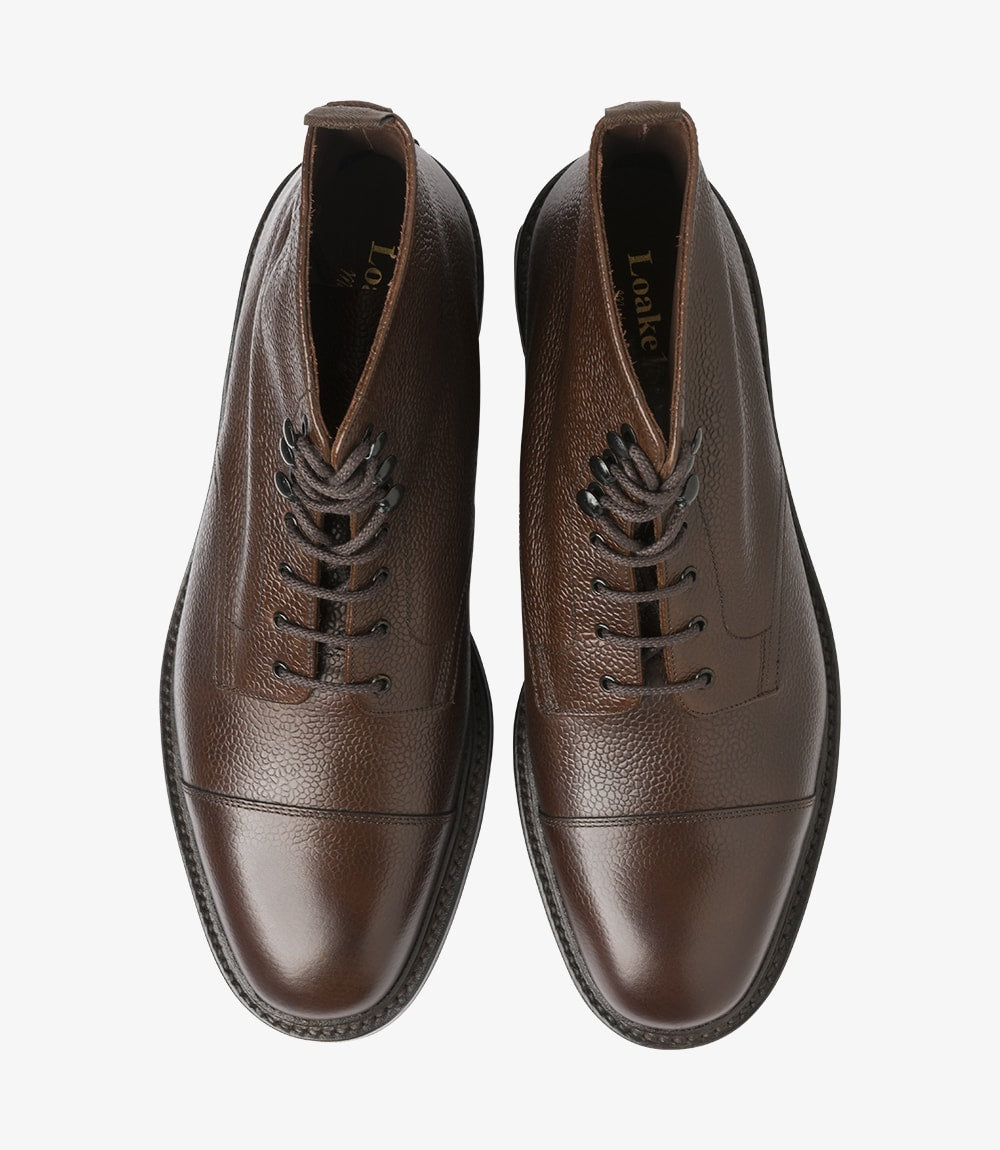 Loake Sedbergh Derby boot - Donkerbruin Grain