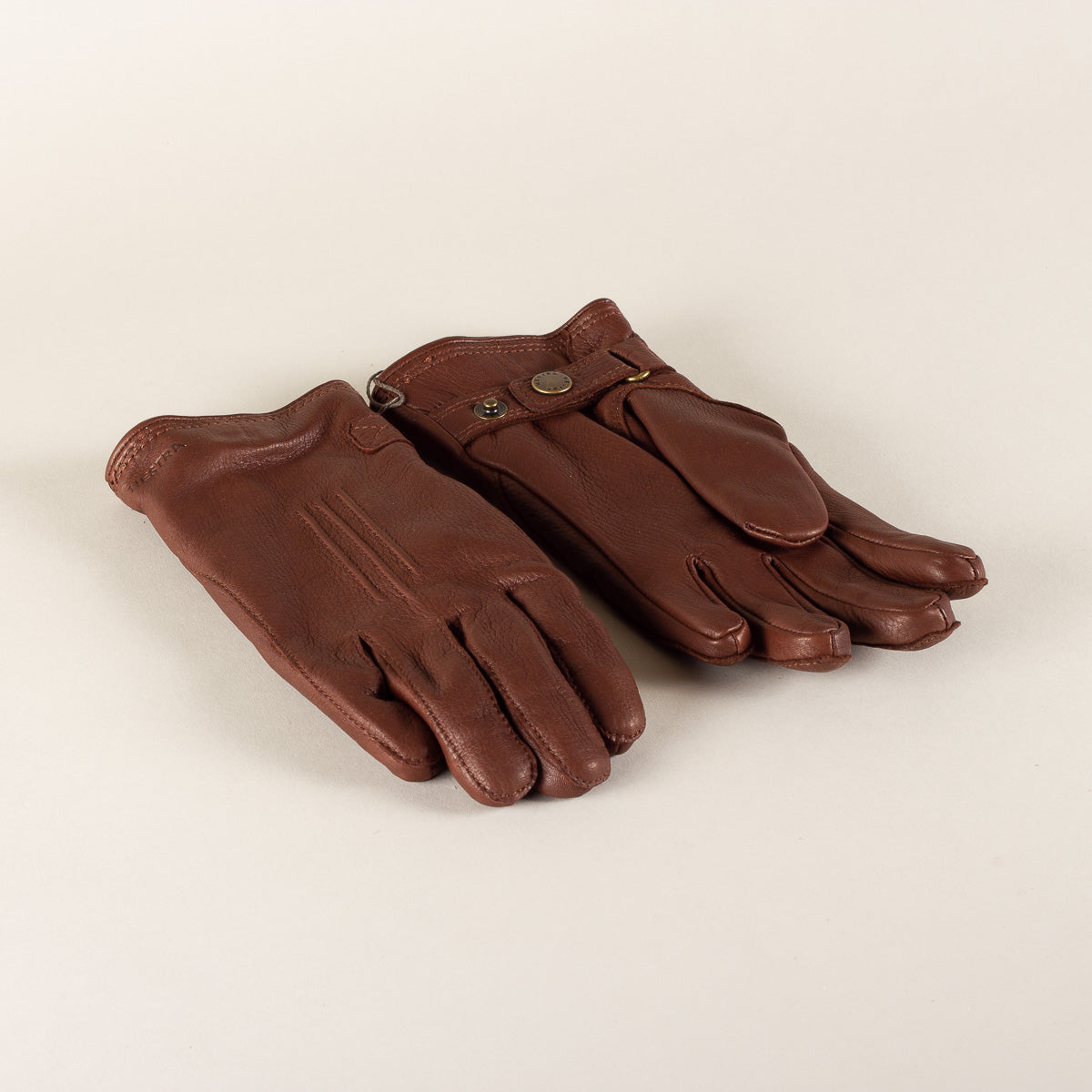 HESTRA Handschoenen Deerskin Lambskin - Chocolate
