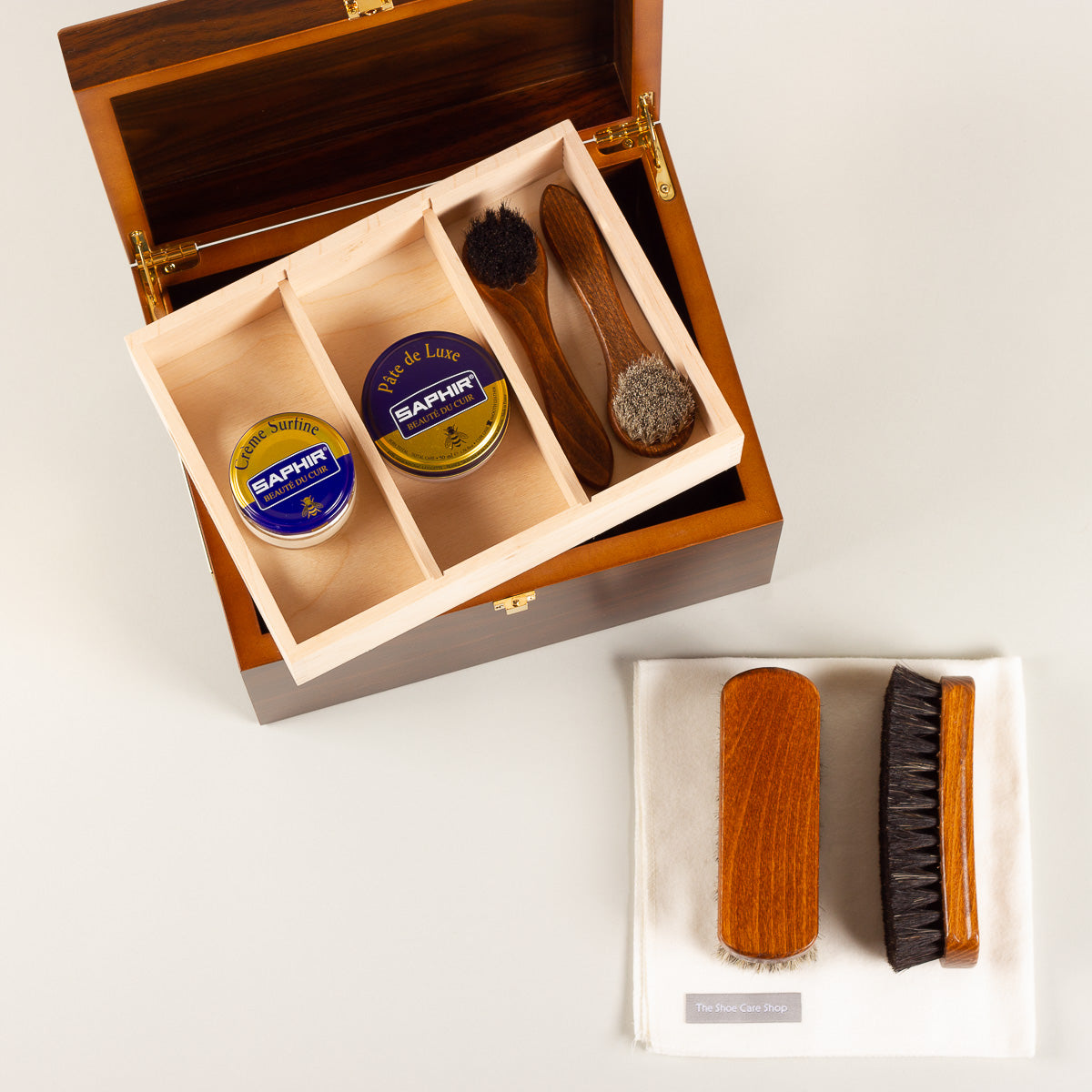 Saphir Médaille d'Or Schoenpoetskist Saphir - Walnoot