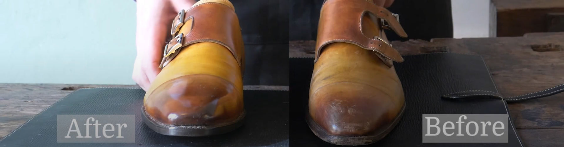 Santoni volledige restauratie met Saphir Médaille d'Or