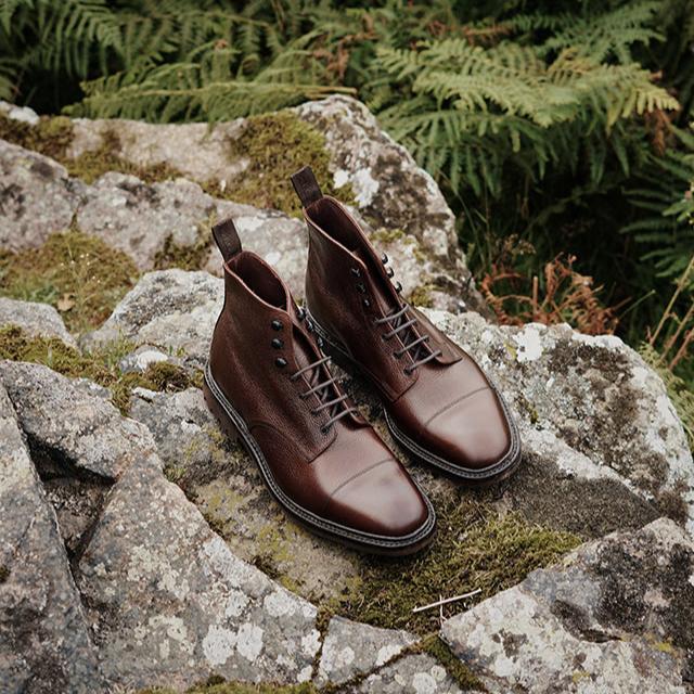 Loake Sedbergh Derby boot - Donkerbruin Grain