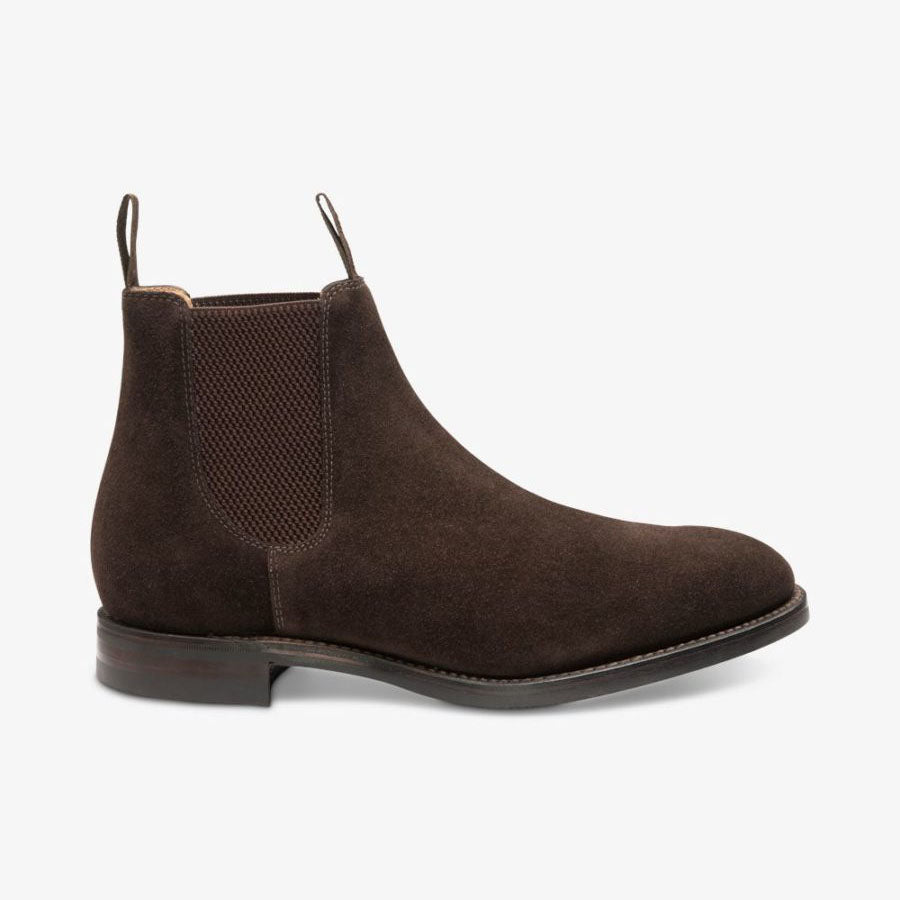 Chatsworth Chelsea boot - Donkerbruin suède