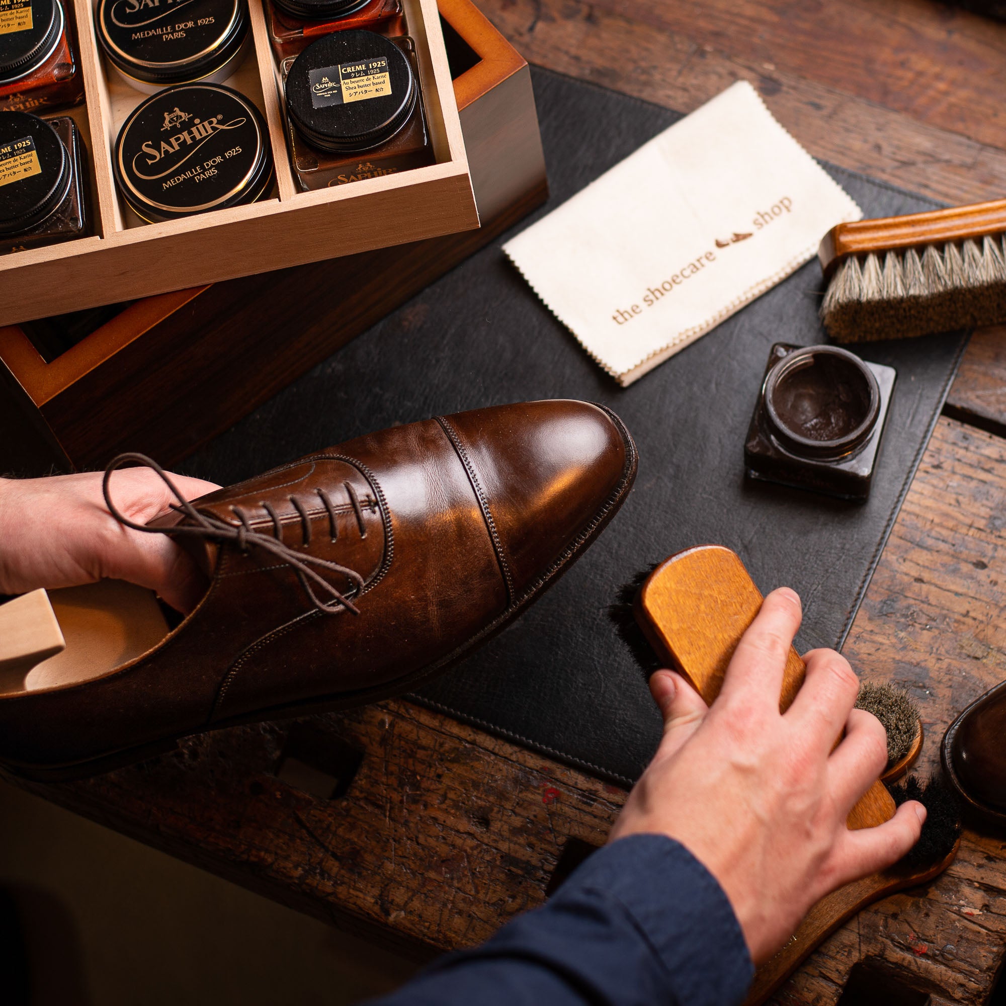 leren schoenen behandelen