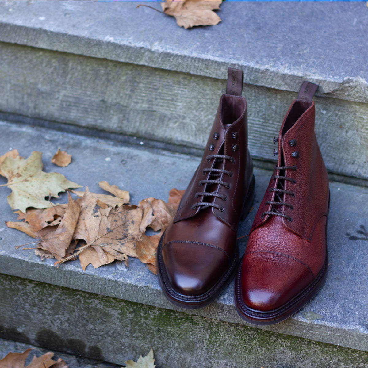 Roehampton Derby boot - Oxblood Grain