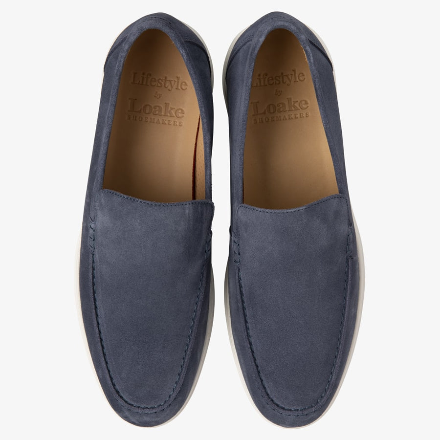 Loake Tuscany loafer - Lichtblauw suède