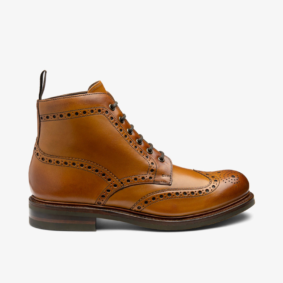 Loake Roehampton Derby boot - Oxblood Grain