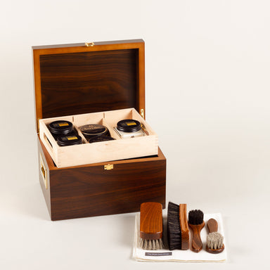 Saphir Médaille d'Or Shoe care valet Saphir Deluxe - walnut