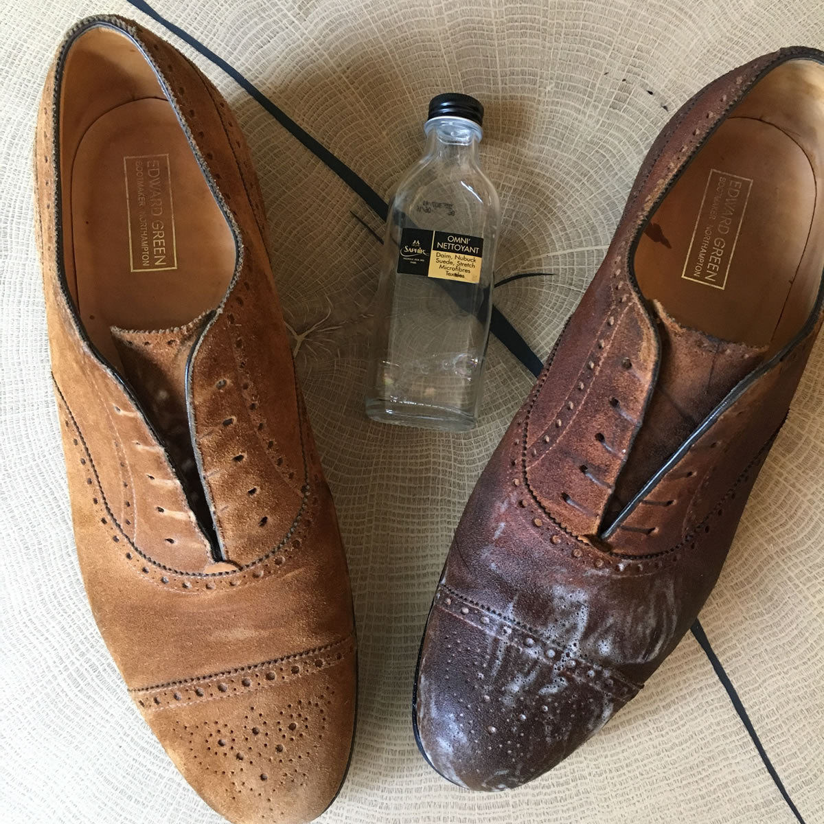 leren schoenen poetsen zonder schoenpoets