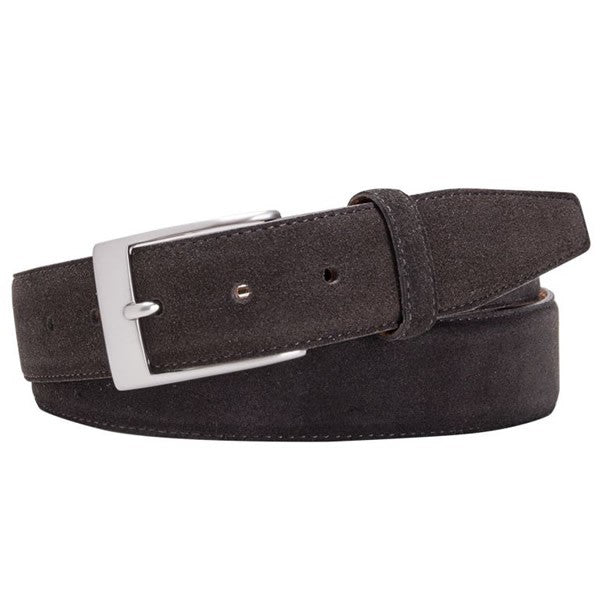 Profuomo Suède riem donkerbruin